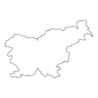 eslovénia mapa ícone vetor