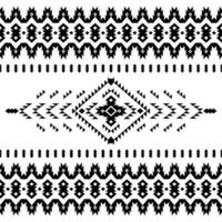 geométrico desatado étnico padronizar dentro Preto e branco cor. asteca tribal contemporâneo motivo. nativo estilo. Projeto para cortina, têxtil, invólucro, tecido, roupas, retalhos, batik, textura, ikat. vetor