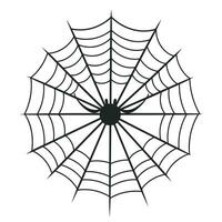 uma teia de aranha vetor isolado em uma branco fundo, uma aranha rede silhueta