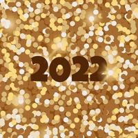 modelo de pôster para o novo ano de 2022. banner de férias do vetor. vetor
