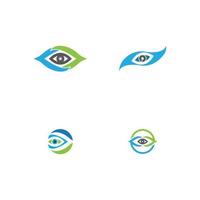 design de logotipo de vetor para cuidados com os olhos