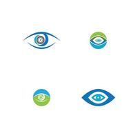 design de logotipo de vetor para cuidados com os olhos