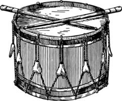 laço tambor, vintage ilustração. vetor