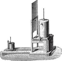 aparelho reinado, para determinar a específico calor do a corpo, vintage gravação. vetor