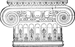 capital do renascimento período, vintage gravação. vetor