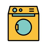 Ícone de vetor de máquina de lavar roupa