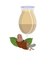 clássico coquetel vetor. diferente alcoólico bebidas dentro óculos. verão alcoólico bebida. vetor plano ilustração