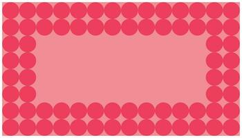 Rosa polca ponto fundo. abstrato fundo com círculos dentro Rosa e vermelho cores. vetor ilustração.