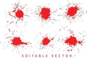 realista crime sangue ilustração conjunto vetor
