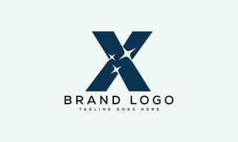carta x logotipo Projeto vetor modelo Projeto para marca.