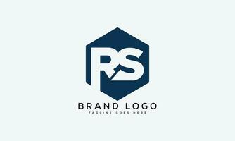 carta rs logotipo Projeto vetor modelo Projeto para marca.