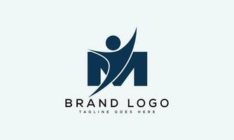 carta m logotipo Projeto vetor modelo Projeto para marca.