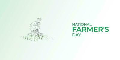 vetor feliz agricultores dia indiano kisan diwas