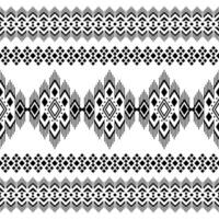 asteca tribal geométrico vetor fundo dentro Preto e branco. desatado listra padronizar. tradicional enfeite étnico estilo. Projeto para têxtil, tecido, roupas, cortina, tapete, ornamento, invólucro.