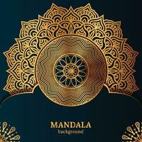 modelo de plano de fundo de design de mandala ornamental de luxo vetor