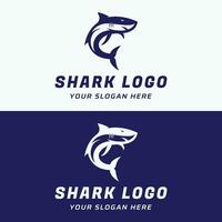 único e criativo Tubarão modelo logotipo vetor Projeto.