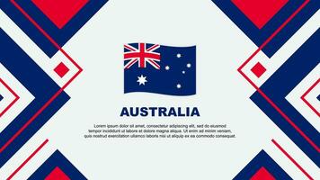 Austrália bandeira abstrato fundo Projeto modelo. Austrália independência dia bandeira papel de parede vetor ilustração. Austrália ilustração