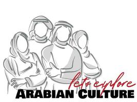 árabe corporativo cultura. vetor