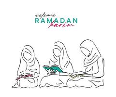 Ramadã é uma mês do perdão e especial misericórdia. vetor