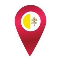 destino PIN ícone com flag.location vermelho mapa marcador vetor