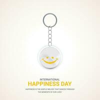 internacional felicidade dia criativo Projeto fundo para cumprimento momento vetor