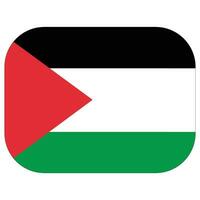 bandeira do Palestina. Palestina bandeira dentro desing forma vetor