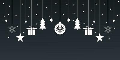 banner de feliz natal vetor