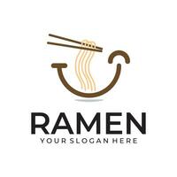 ramen ilustração logotipo vetor