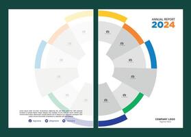 anual relatório cobrir Projeto editável vetor