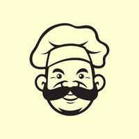 chefe de cozinha logotipo imagem vetor, ilustração do uma chefe de cozinha vetor