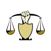 justiça lei logotipo Projeto ilustração vetor