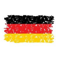 alemão textura grunge carimbo borracha isolado em branco fundo. vetor arranhado textura e patriótico bandeira nação ilustração