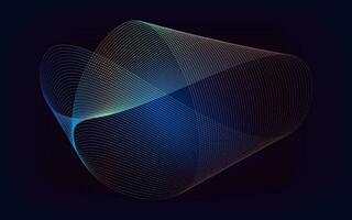 dinâmico linha onda colorida abstrato vetor