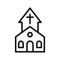 Ícone de vetor de igreja