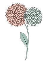 ilustração vetorial de ícone de flor simples vetor