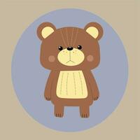 fofa Urso de pelúcia Urso kawaii japonês desenho animado vetor