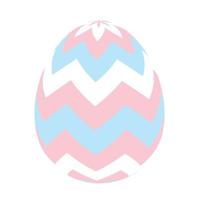 ícone simples de ovo de Páscoa pintado. ilustração vetorial vetor