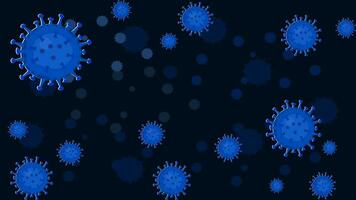perigoso vírus cobiçado 2019 coronavírus bactérias modelo bandeira vetor