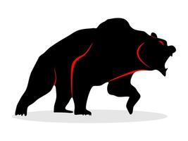 Urso mercado vetor