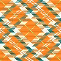 padronizar fundo vetor do xadrez têxtil textura com uma Verifica tartan desatado tecido.