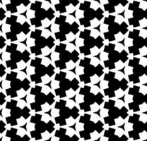 padrão abstrato sem costura preto e branco. fundo e pano de fundo. projeto ornamental em tons de cinza. ornamentos em mosaico. ilustração gráfica vetorial. vetor