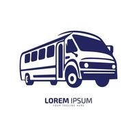 uma logotipo do universidade ou acadêmico ônibus vetor ícone Projeto silhueta treinador ônibus, crianças ônibus conceito
