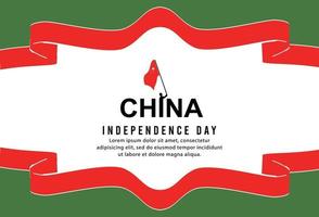 feliz dia da independência da china. modelo, plano de fundo. ilustração vetorial vetor