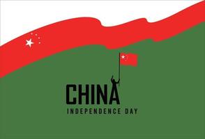 feliz dia da independência da china. modelo, plano de fundo. ilustração vetorial vetor