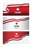 feliz dia da independência do Canadá. modelo, plano de fundo. ilustração vetorial vetor