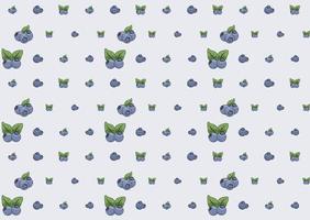 blueberry ilustração seamless pattern design vector eps formato