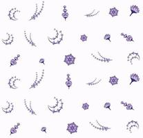ilustração de flor de lavanda padrão sem emenda projeto vetor formato eps