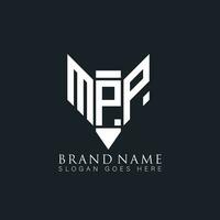 mp abstrato carta logotipo. mp criativo monograma iniciais carta logotipo conceito. mp único moderno plano abstrato vetor carta logotipo Projeto.