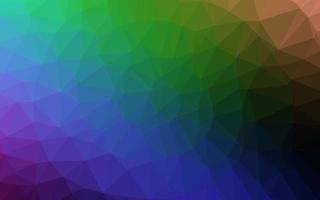 textura de baixo poli de vetor de arco-íris multicolorido escuro.