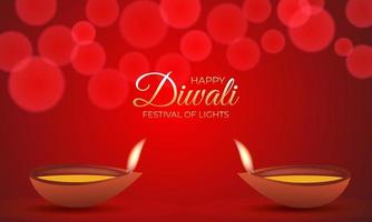 projeto bonito do fundo da celebração do festival de diwali feliz. vetor